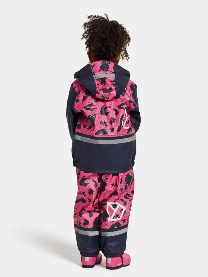 Boardman Kids039 Set Printed Galon Grundsund Filled Pink Kids Didriksons Lined Rain Set