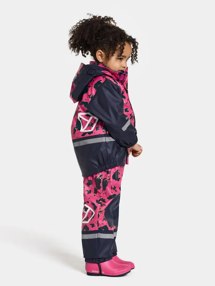 Boardman Kids039 Set Printed Galon Grundsund Filled Pink Kids Didriksons Lined Rain Set