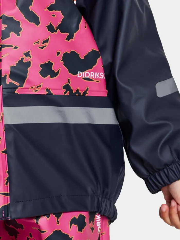 Boardman Kids039 Set Printed Galon Grundsund Filled Pink Kids Didriksons Lined Rain Set