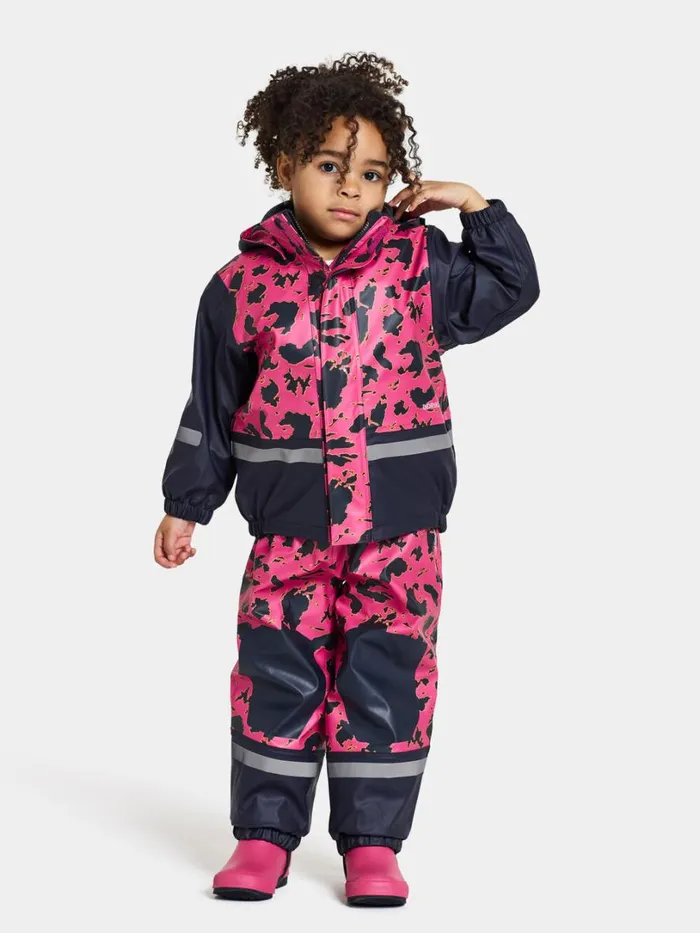 Boardman Kids039 Set Printed Galon Grundsund Filled Pink Kids Didriksons Lined Rain Set