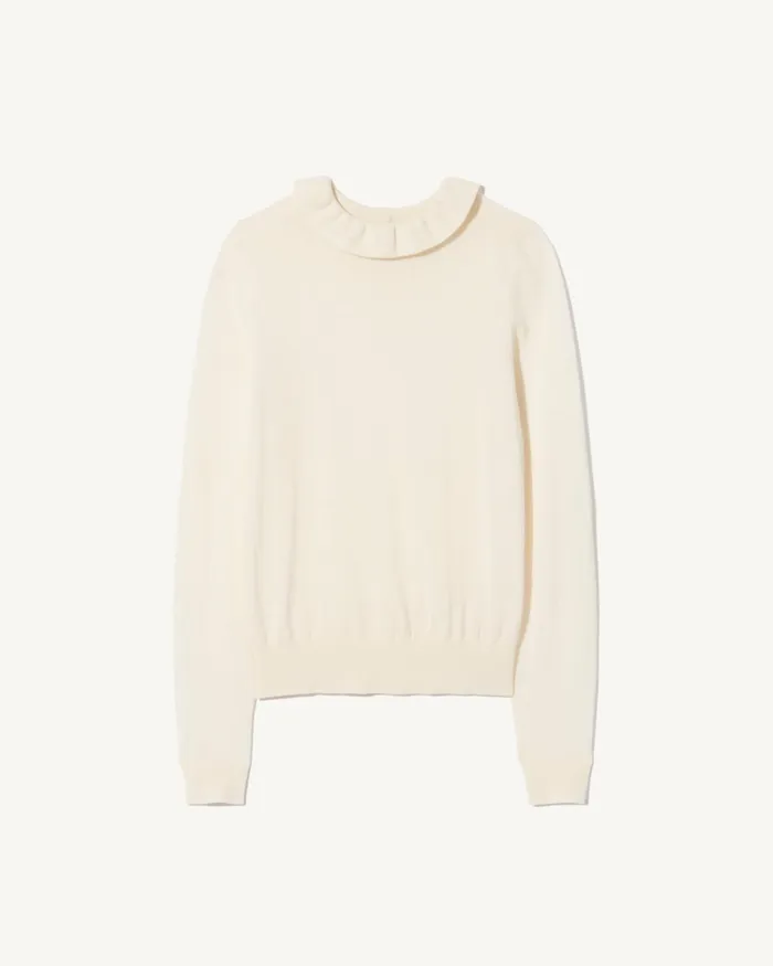 BOBBIE TURTLENECK SWEATER Ivory Women Nili Lotan Knits and Sweaters