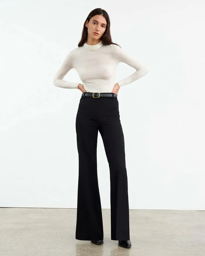 BOBBIE TURTLENECK SWEATER Ivory Women Nili Lotan Knits and Sweaters