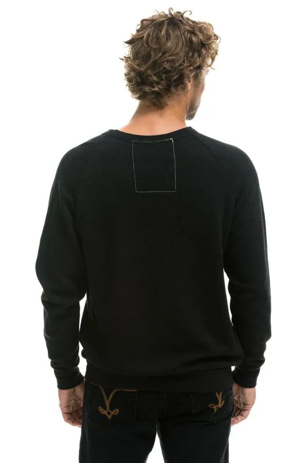 Bolt Crew Sweatshirt 8211 Black Neon Pink WomenMen Aviator Nation Sweatshirts