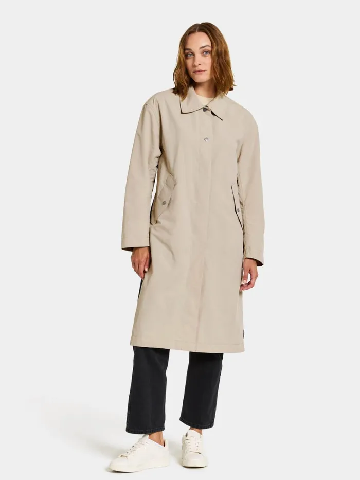 Bonnie Coat Beigedk Blue Women Didriksons Spring Jackets