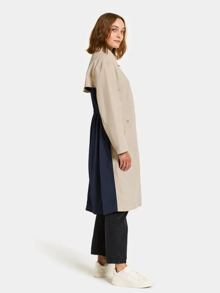 Bonnie Coat Beigedk Blue Women Didriksons Spring Jackets