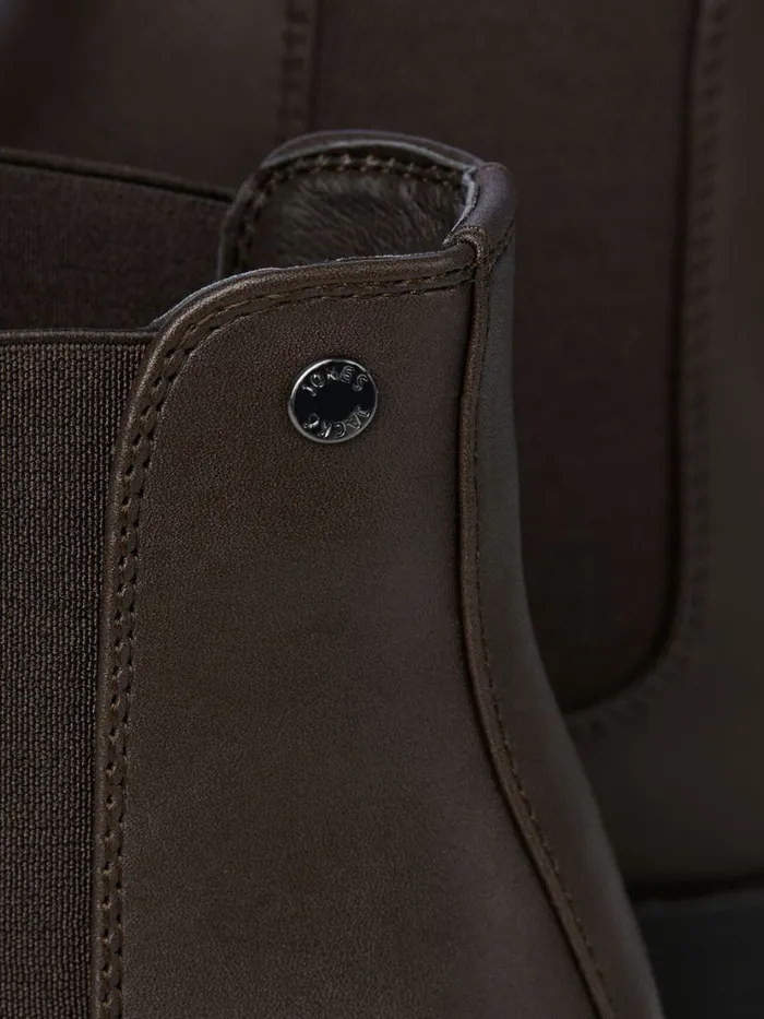 Boots JACK and JONES Mens FAUX LEATHER CHELSEA BOOTS Brown Java Gift for Friend
