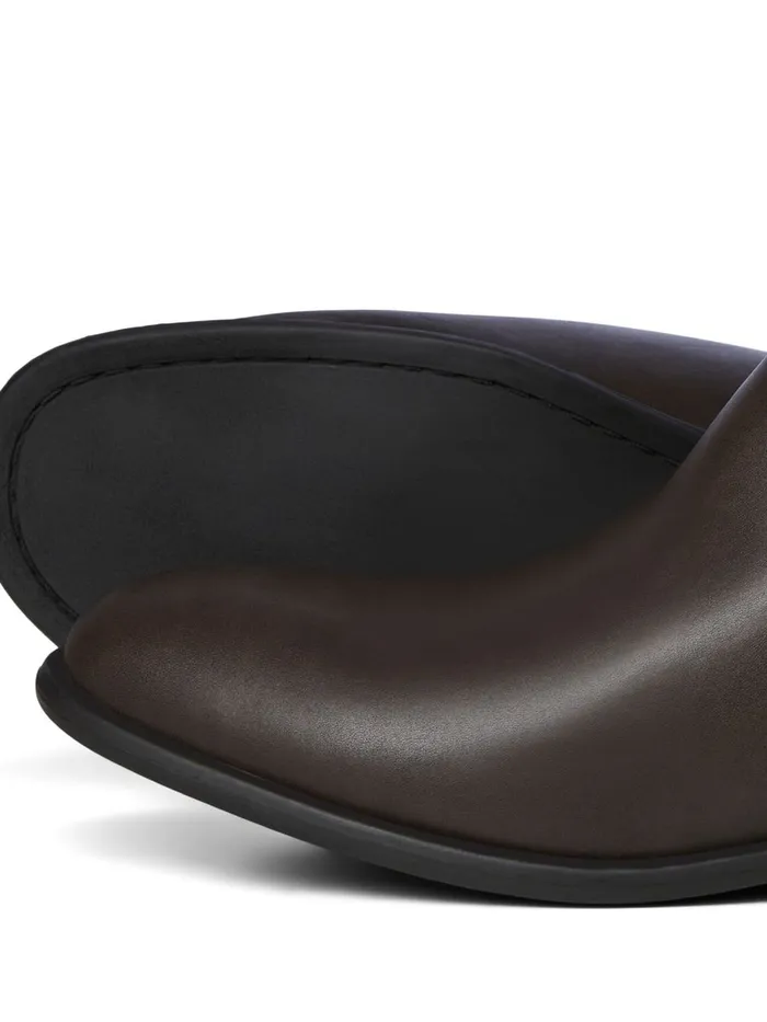 Boots JACK and JONES Mens FAUX LEATHER CHELSEA BOOTS Brown Java Gift for Friend