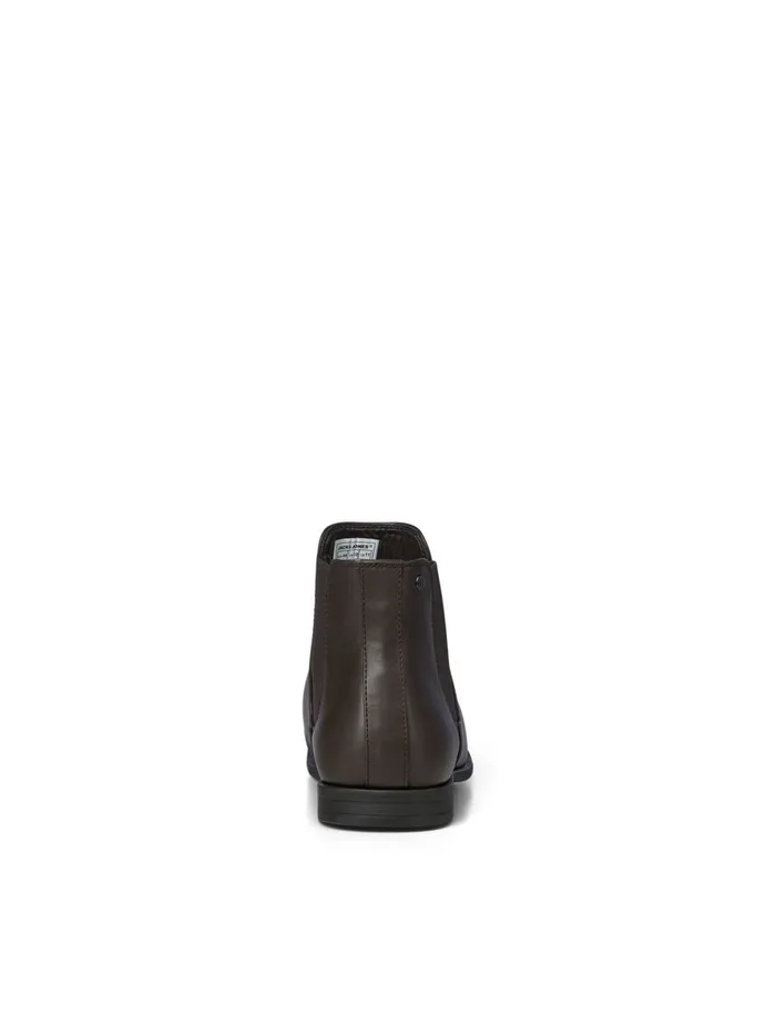 Boots JACK and JONES Mens FAUX LEATHER CHELSEA BOOTS Brown Java Gift for Friend