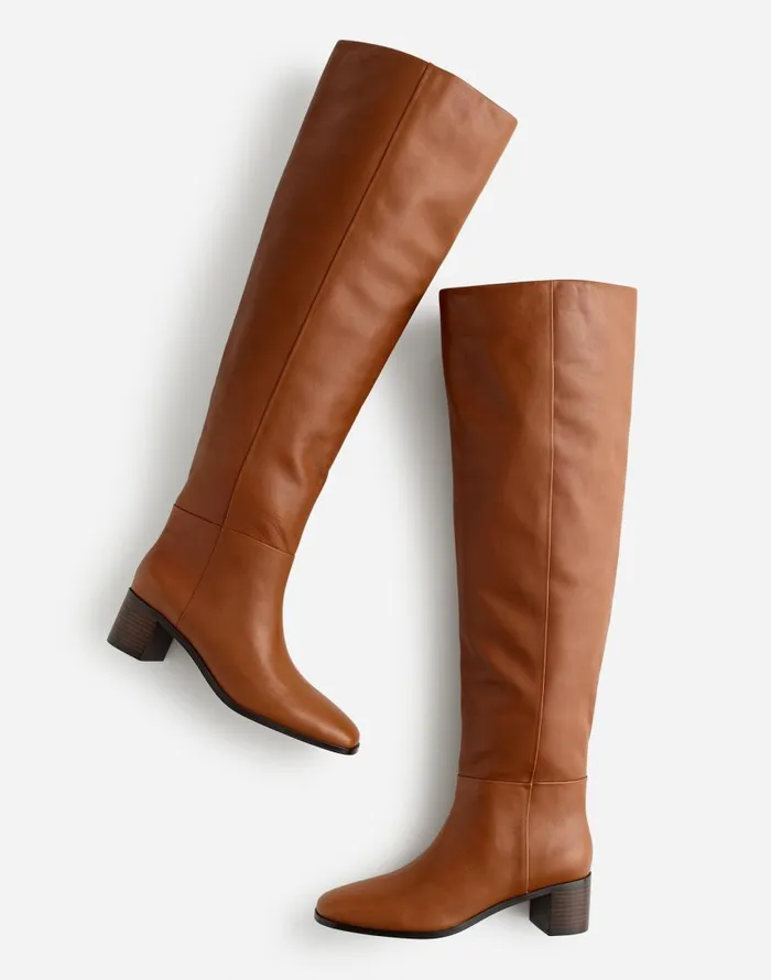 Boots Women Madewell The Adaline OvertheKnee Boot Hazelnut