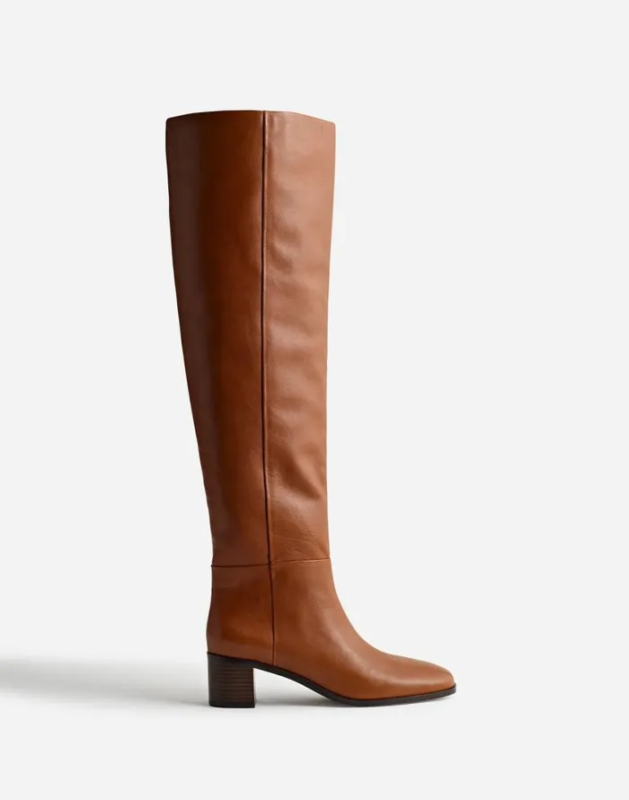 Boots Women Madewell The Adaline OvertheKnee Boot Hazelnut