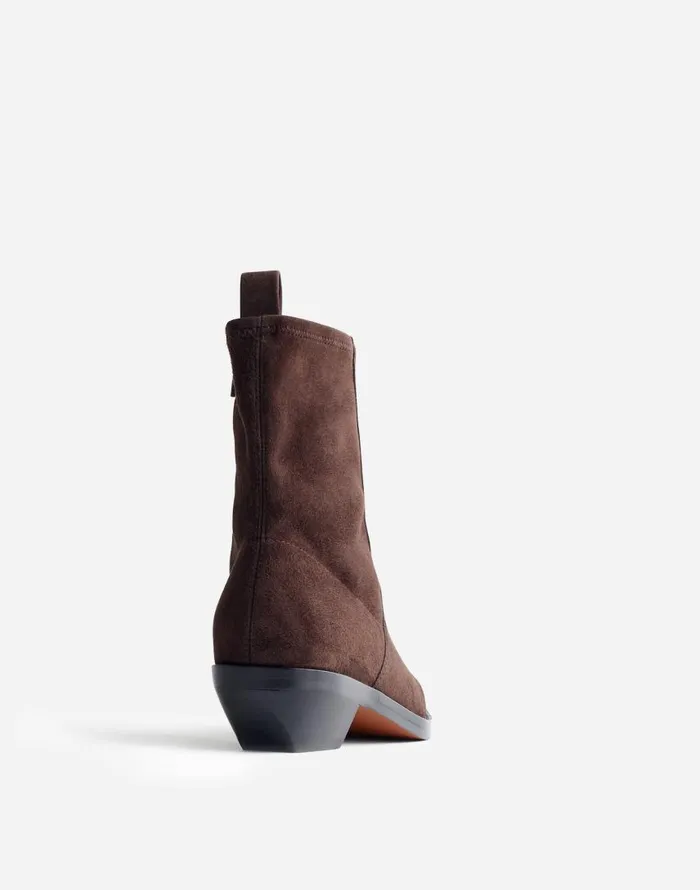 Boots Women Madewell The Idris Ankle Boot Dark Carob