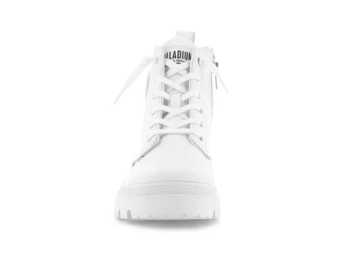 Boots Women PALLADIUM PALLABASE LEATHER Whiteblack Boots Women PALLADIUM PALLABASE LEATHER Whiteblack