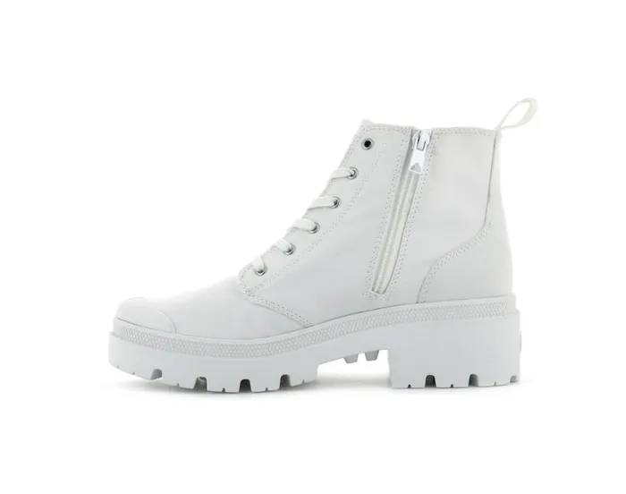 Boots Women PALLADIUM PALLABASE TWILL Star White Boots Women PALLADIUM PALLABASE TWILL Star White
