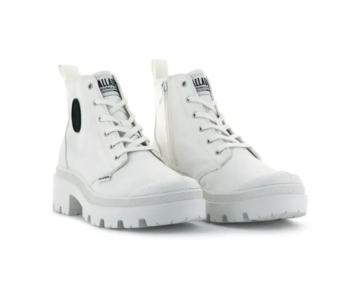 Boots Women PALLADIUM PALLABASE TWILL Star White Boots Women PALLADIUM PALLABASE TWILL Star White