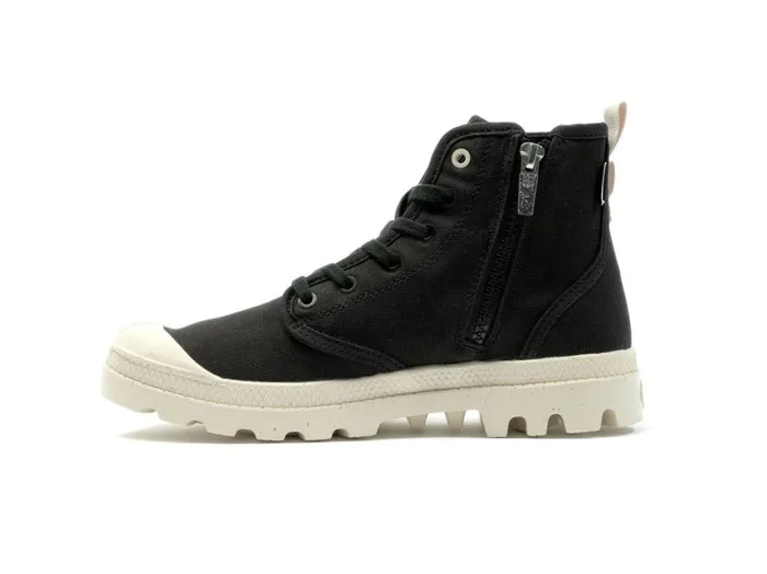 Boots Women PALLADIUM PAMPA HI ZIP ORGANIC Black Boots Women PALLADIUM PAMPA HI ZIP ORGANIC Black