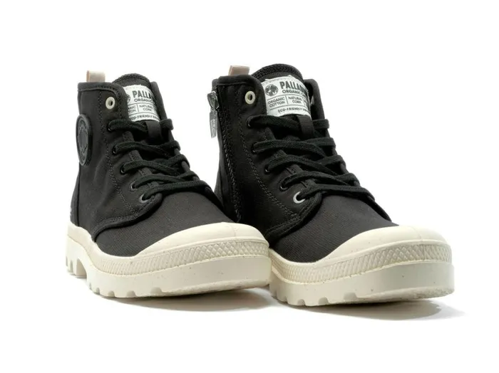 Boots Women PALLADIUM PAMPA HI ZIP ORGANIC Black Boots Women PALLADIUM PAMPA HI ZIP ORGANIC Black