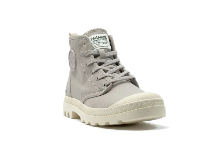 Boots Women PALLADIUM PAMPA HI ZIP ORGANIC Grey Berry Boots Women PALLADIUM PAMPA HI ZIP ORGANIC Grey Berry