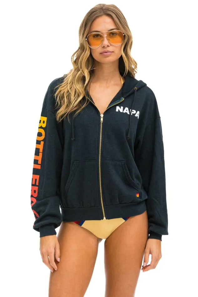 Bottlerock 2024 Relaxed Zip Hoodie 8211 Charcoal WomenMen Aviator Nation Hoodies Bottlerock 2024 Relaxed Zip Hoodie 8211 Charcoal WomenMen Aviator Nation Hoodies