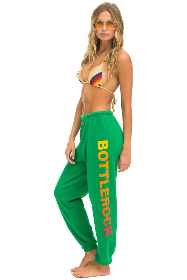 Bottlerock 2024 Sweatpants 8211 Kelly Green Women Aviator Nation Sweatpants