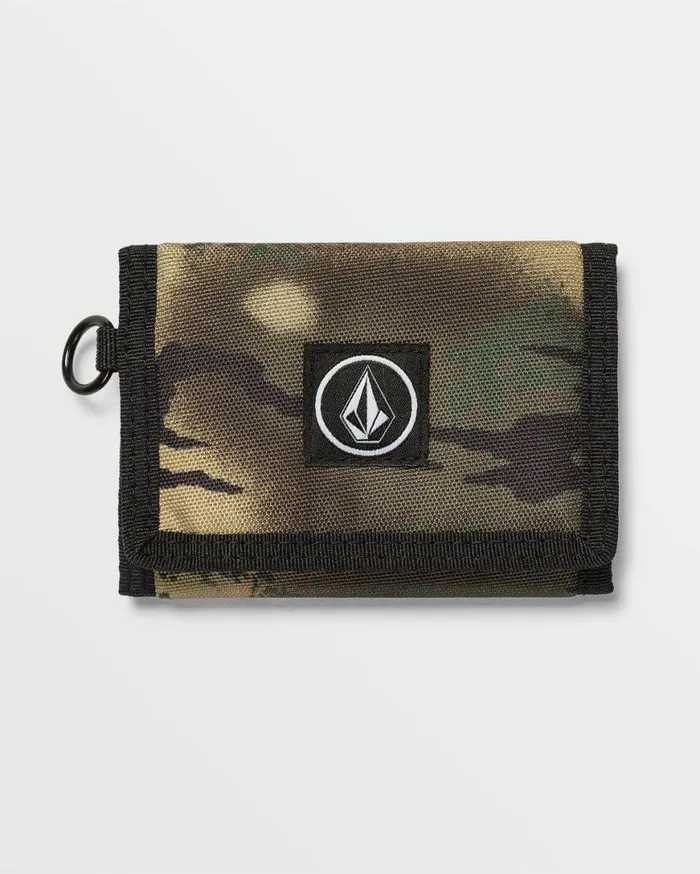 Box Stone Wallet 8211 Dark Khaki Mens Volcom Belts and Wallets