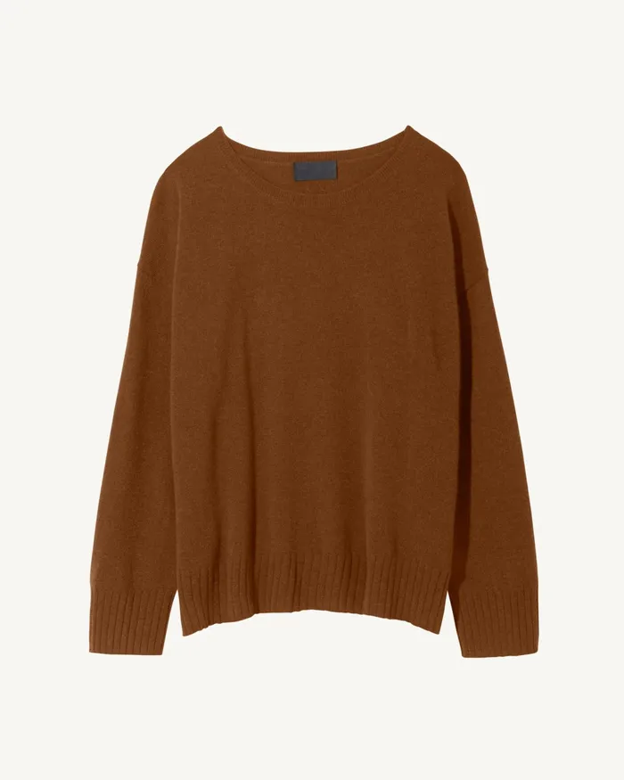 BOYFRIEND SWEATER Ivory Women Nili Lotan Knits and Sweaters