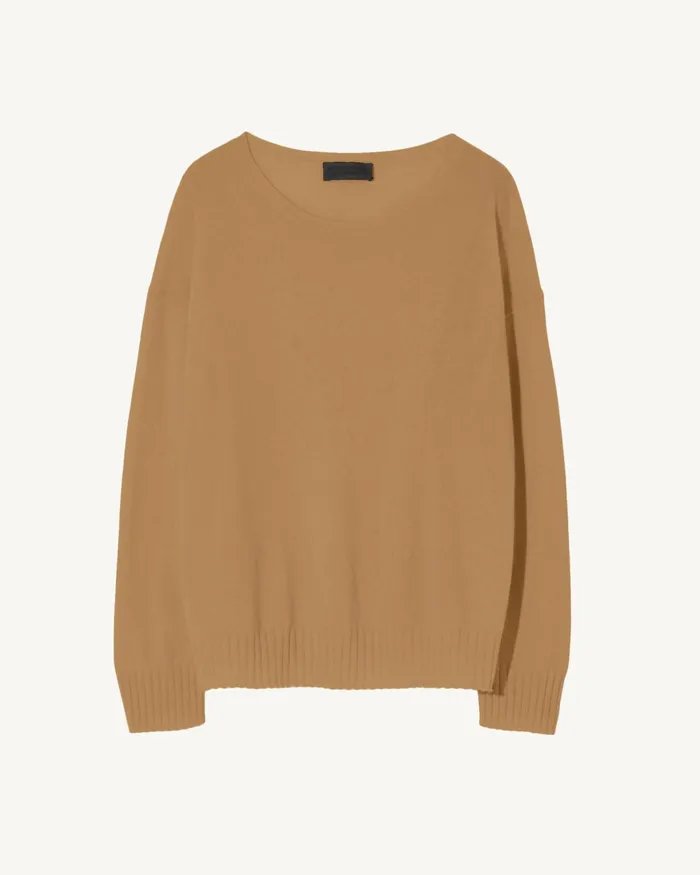 BOYFRIEND SWEATER Ivory Women Nili Lotan Knits and Sweaters