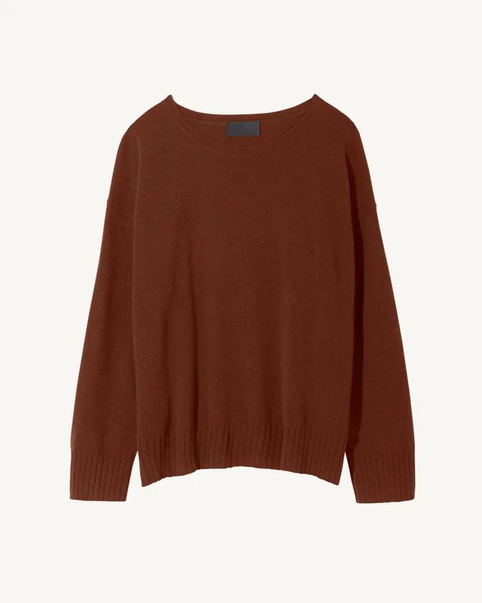 BOYFRIEND SWEATER Ivory Women Nili Lotan Knits and Sweaters