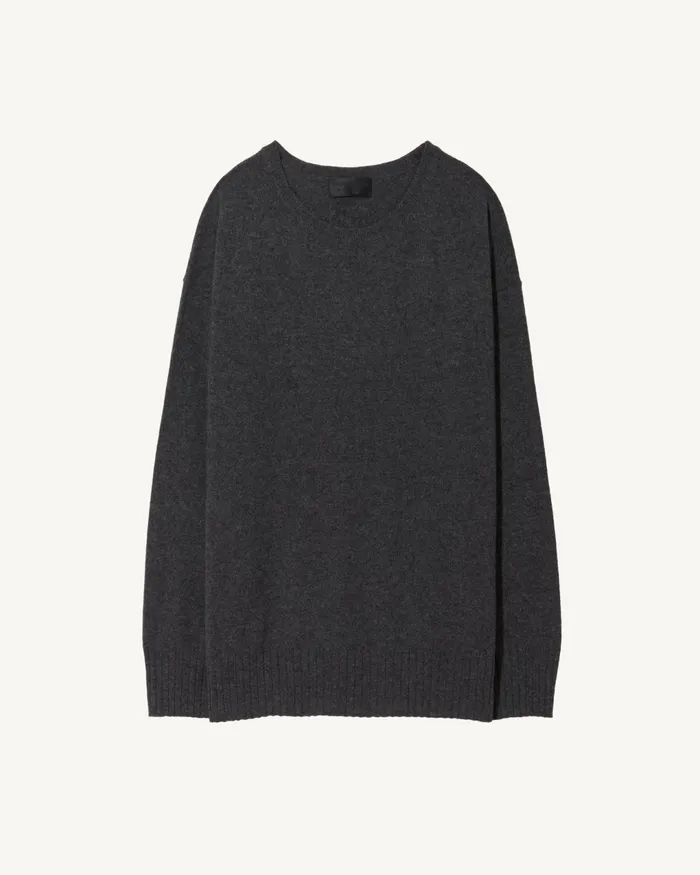BOYFRIEND SWEATER Ivory Women Nili Lotan Knits and Sweaters