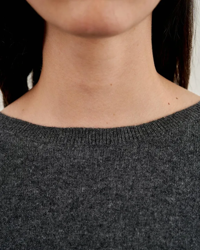 BOYFRIEND SWEATER Ivory Women Nili Lotan Knits and Sweaters