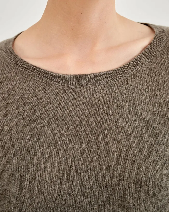 BOYFRIEND SWEATER Ivory Women Nili Lotan Knits and Sweaters