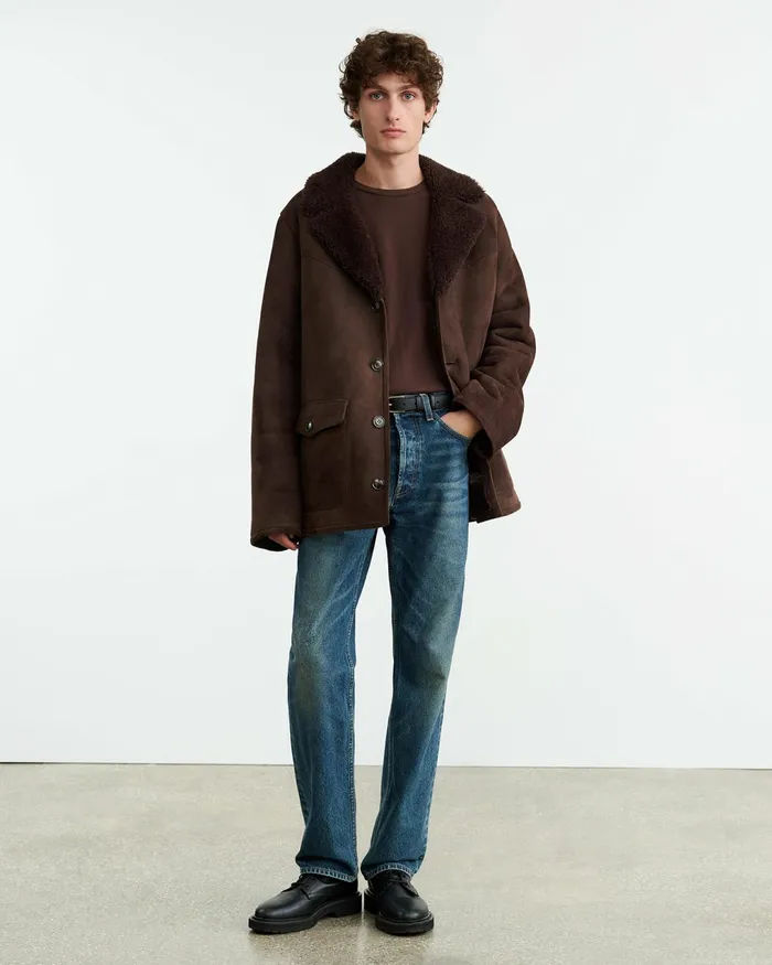BRANDON TEE Cocoa Men Nili Lotan Tees