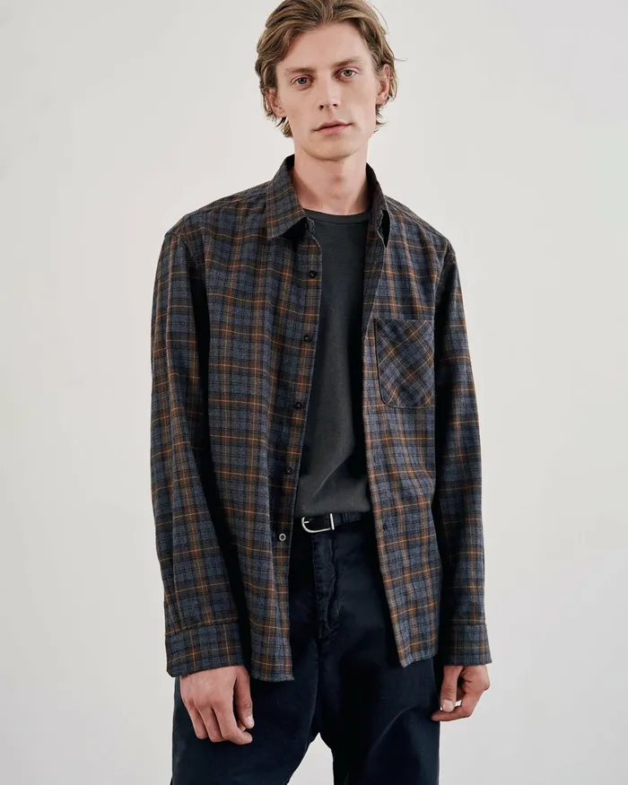 BRANDON TEE Cocoa Men Nili Lotan Tees