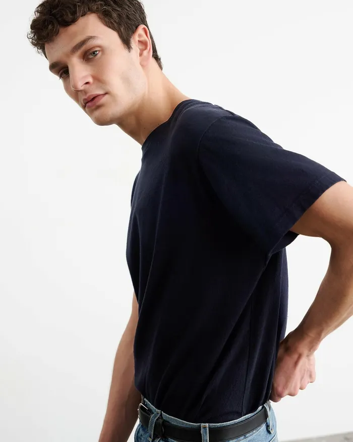 BRANDON TEE Cocoa Men Nili Lotan Tees