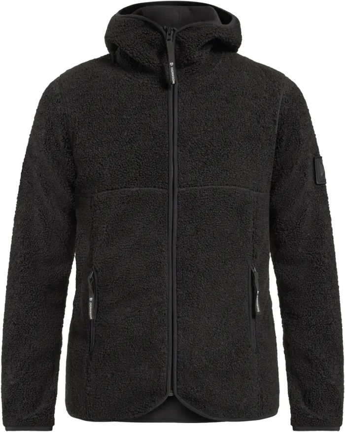 Bror Men039s FullZip 3 Black Men Didriksons Fleece and Midlayers