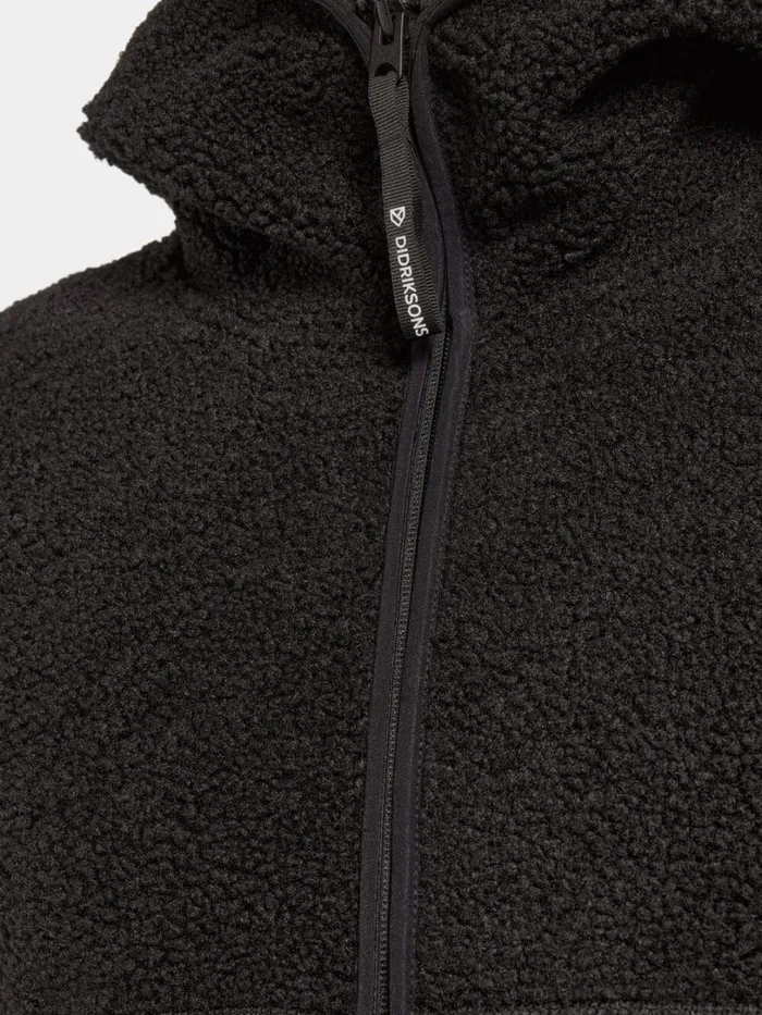 Bror Men039s FullZip 3 Black Men Didriksons Fleece and Midlayers