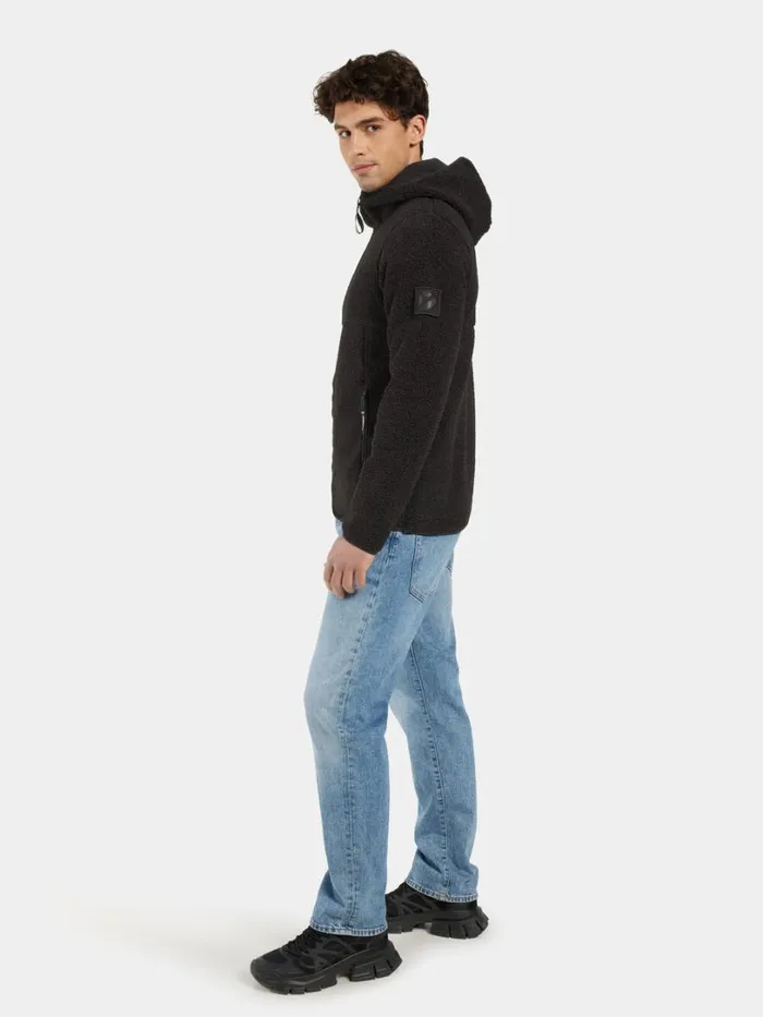 Bror Men039s FullZip 3 Black Men Didriksons Fleece and Midlayers