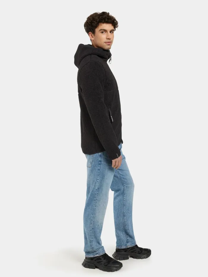 Bror Men039s FullZip 3 Black Men Didriksons Fleece and Midlayers