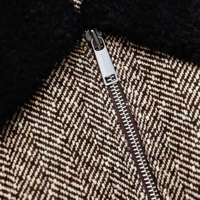 Brown Herringbone Jacket Women Self Portrait Outerwear Brown Herringbone Jacket Women Self Portrait Outerwear