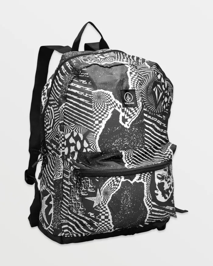 Bt Packable Backpack 8211 Black White Mens Volcom Bags and Backpacks