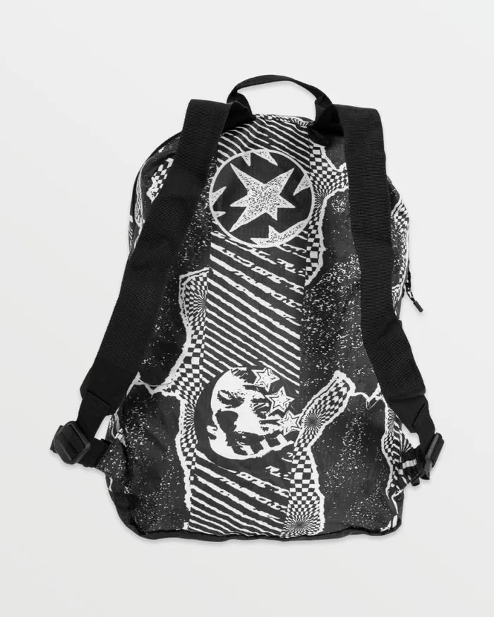 Bt Packable Backpack 8211 Black White Mens Volcom Bags and Backpacks