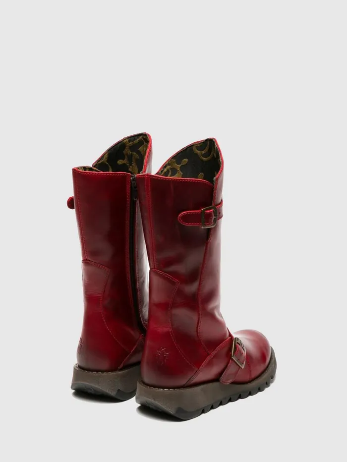 Buckle Boots MES 2 RED Women Fly London Boots