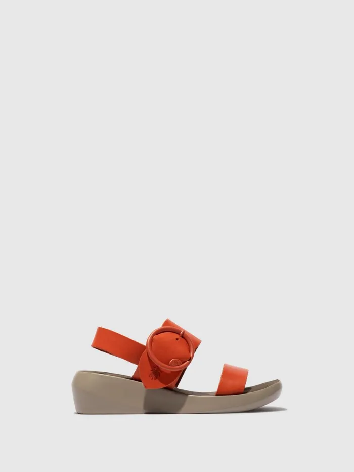 Buckle Sandals BANI739FLY SCARLET Women Fly London Sandals