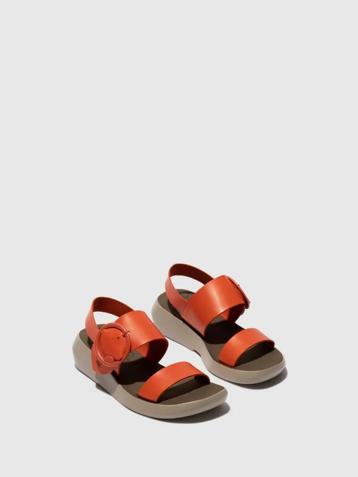 Buckle Sandals BANI739FLY SCARLET Women Fly London Sandals
