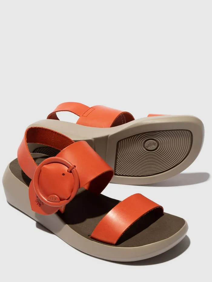Buckle Sandals BANI739FLY SCARLET Women Fly London Sandals