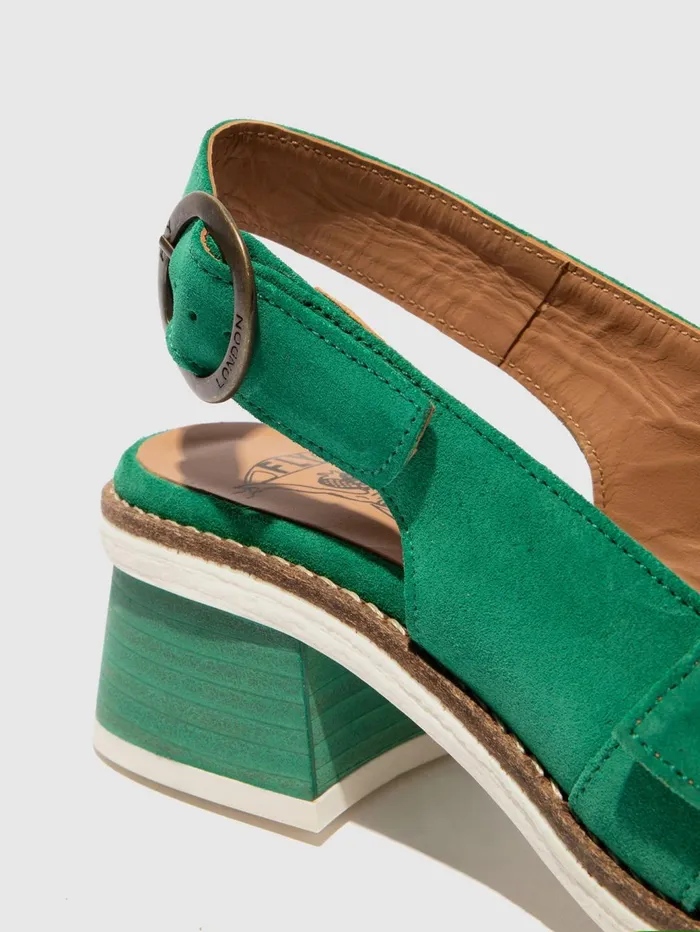 Buckle Shoes CUTH094FLY GREEN Women Fly London Shoes
