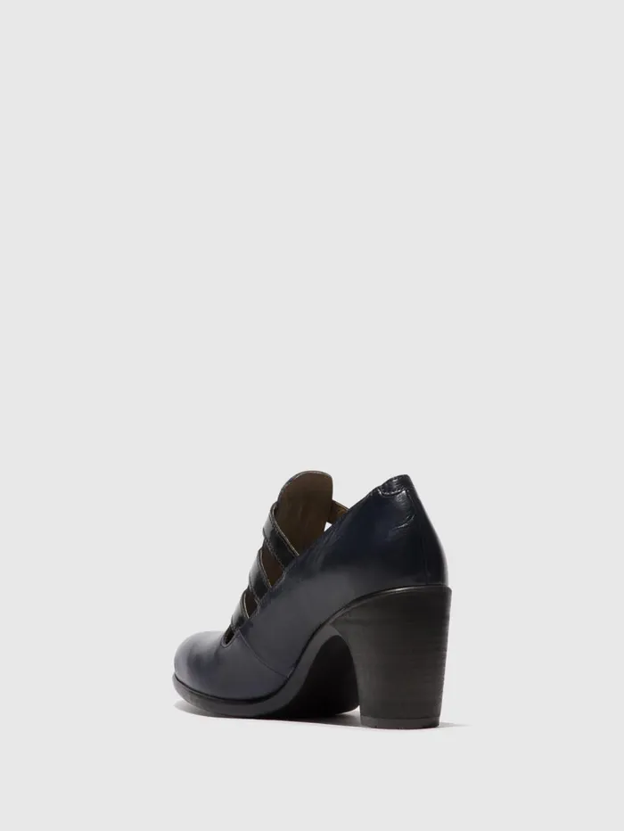 Buckle Shoes KACY011FLY NAVYBLACK Women Fly London Shoes