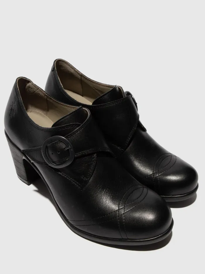 Buckle Shoes KEXI176FLY BLACK Women Fly London Shoes