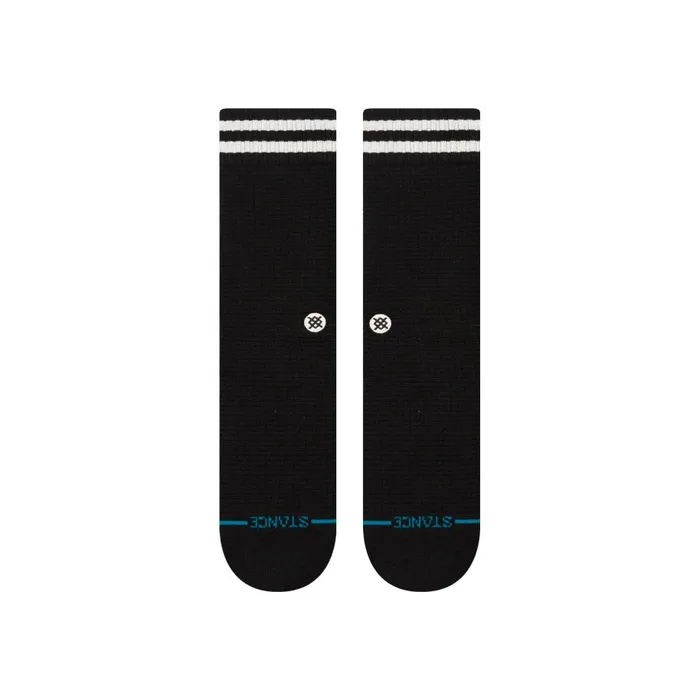 Butter Blend Crew Socks Waffles N Butter 8211 Black MenWomen Stance Crew