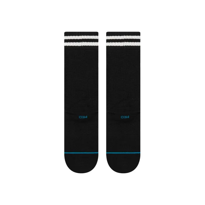 Butter Blend Crew Socks Waffles N Butter 8211 Black MenWomen Stance Crew