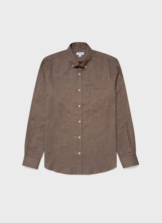 Button Down Flannel Shirt Cedar Men SUNSPEL Shirts